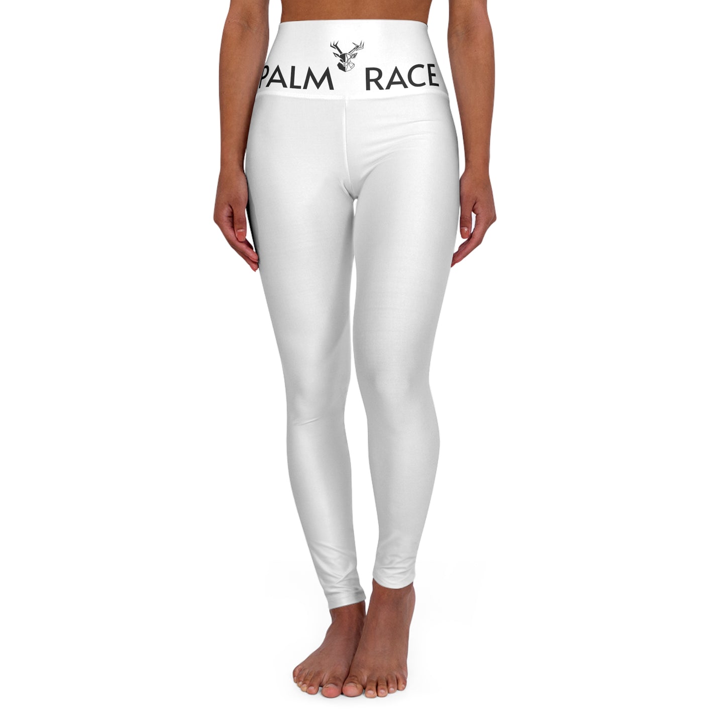 Palm Race High Waisted Yoga Leggings