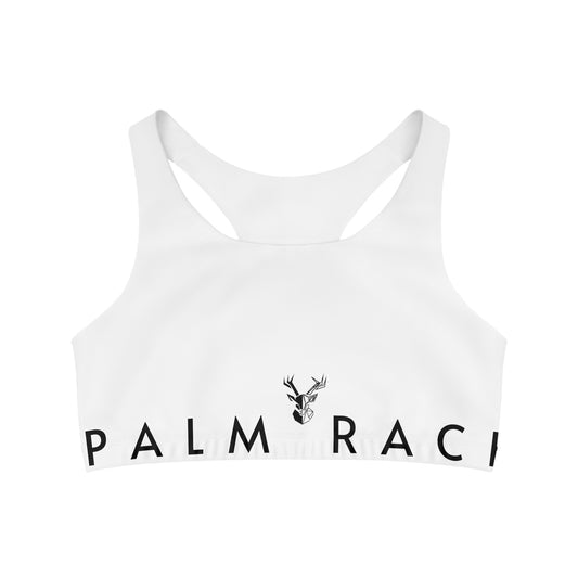 Palm Race Seamless Sports Bra (AOP)