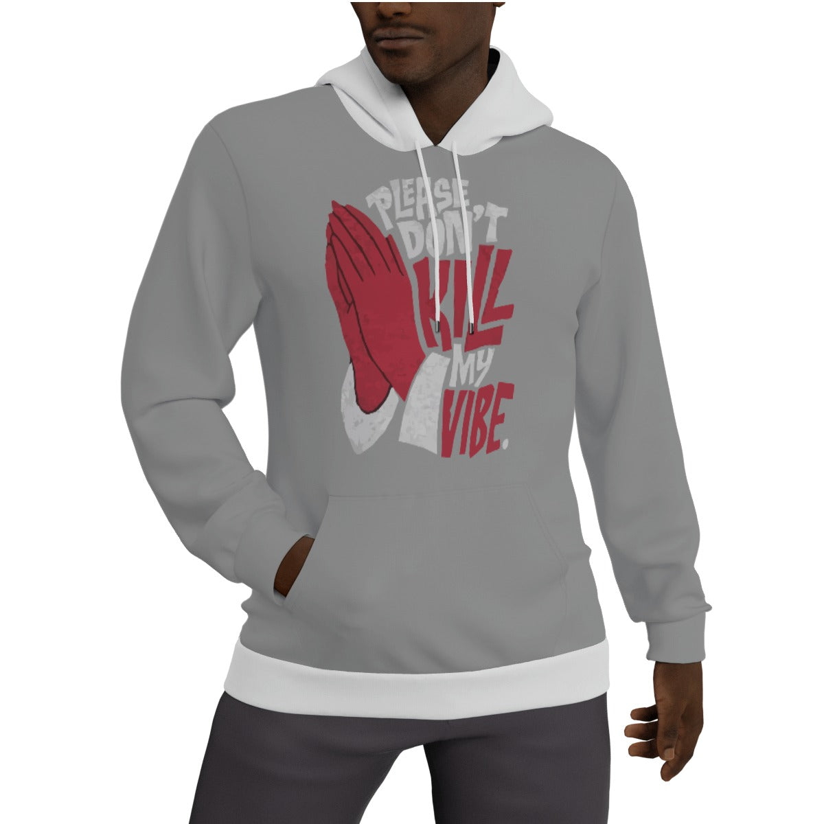 All-Over Print Men's Thicken Pullover Hoodie