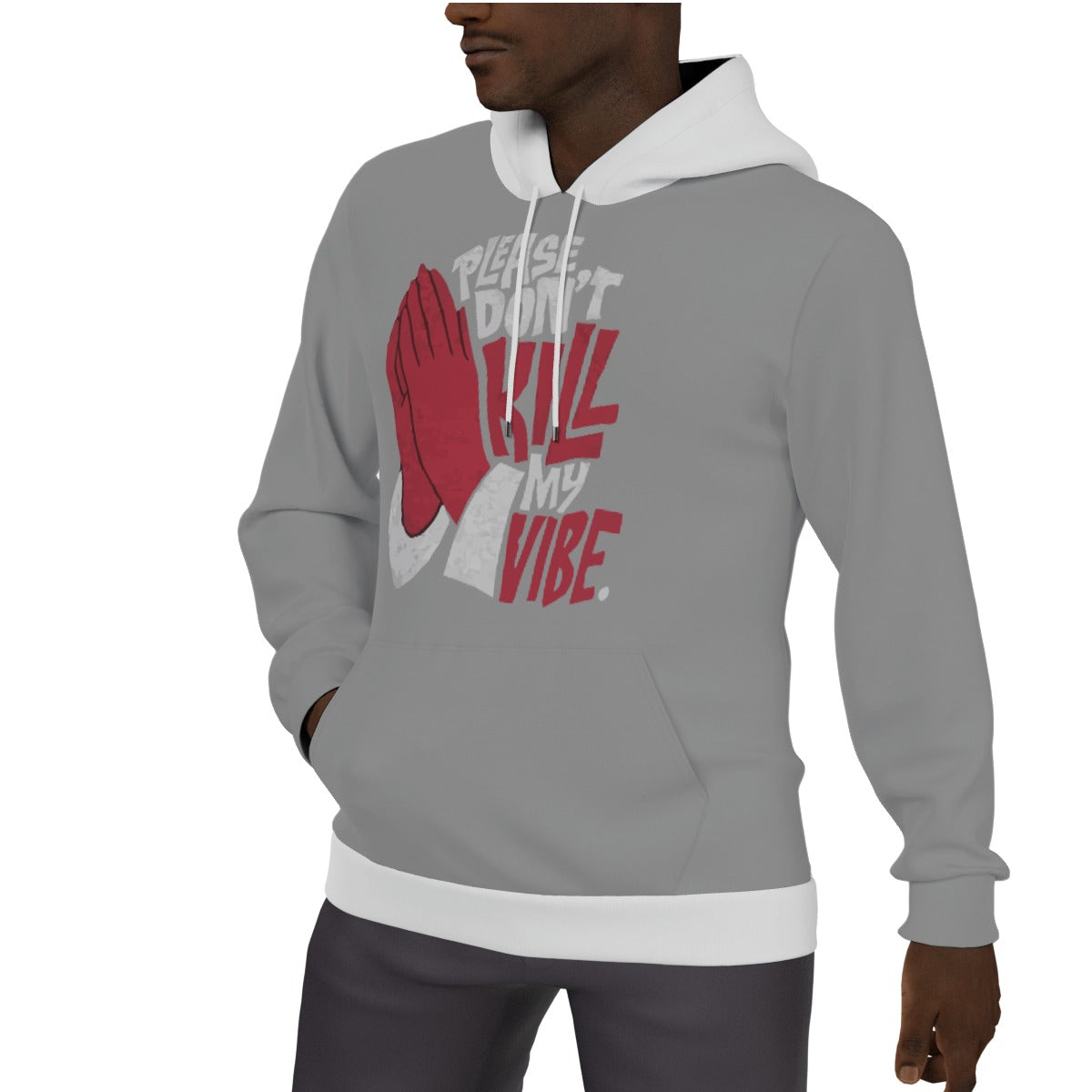 All-Over Print Men's Thicken Pullover Hoodie