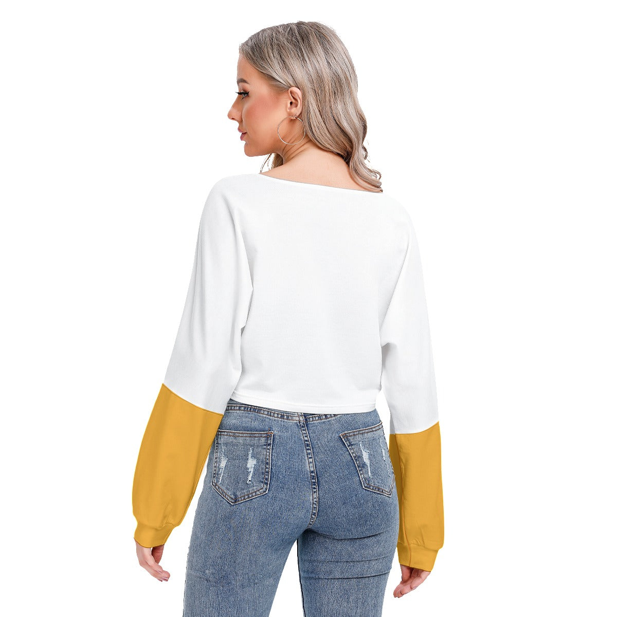 PR Drop-shoulder Cropped Sweatshirt