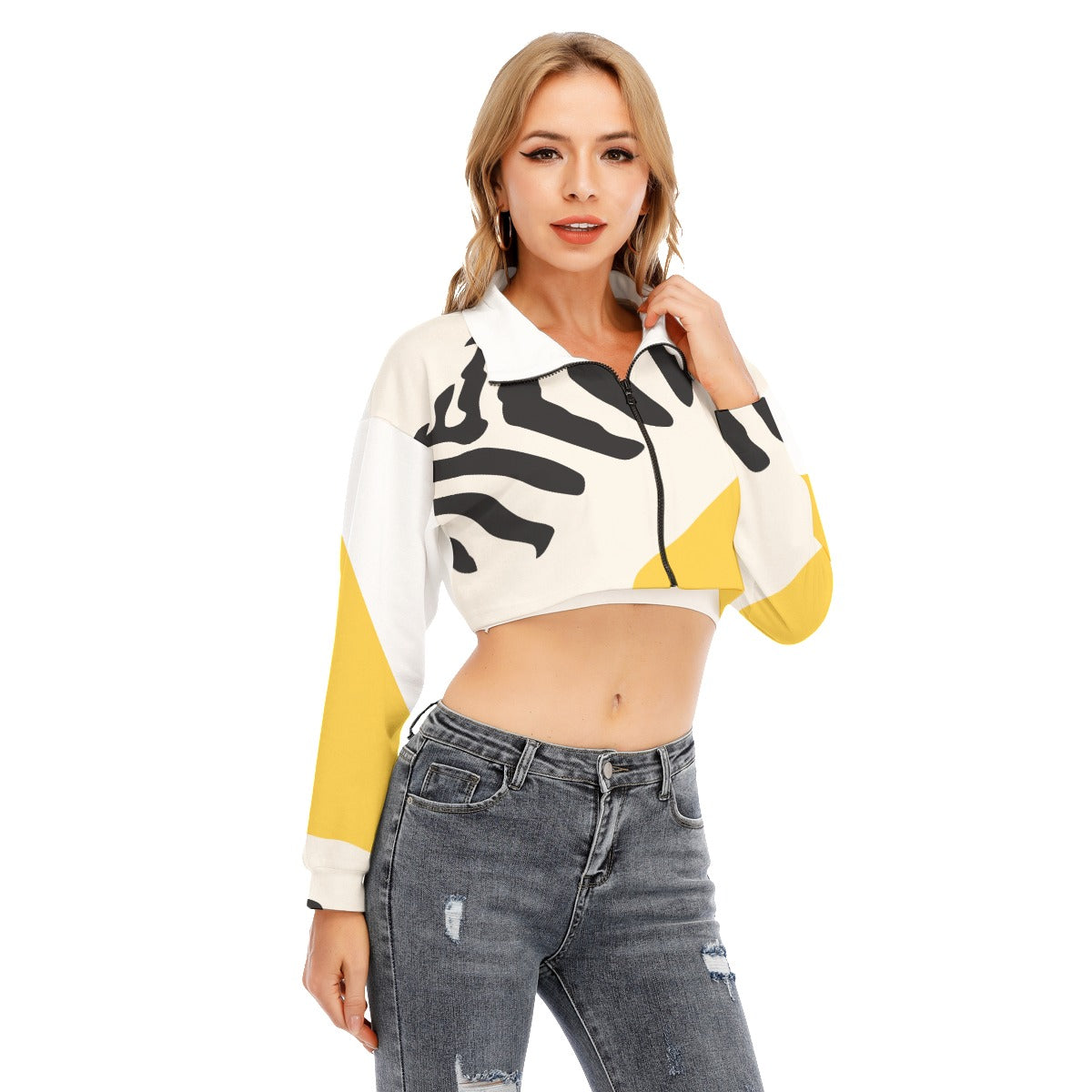 PR Cropped Sweatshirt With Long Sleeve