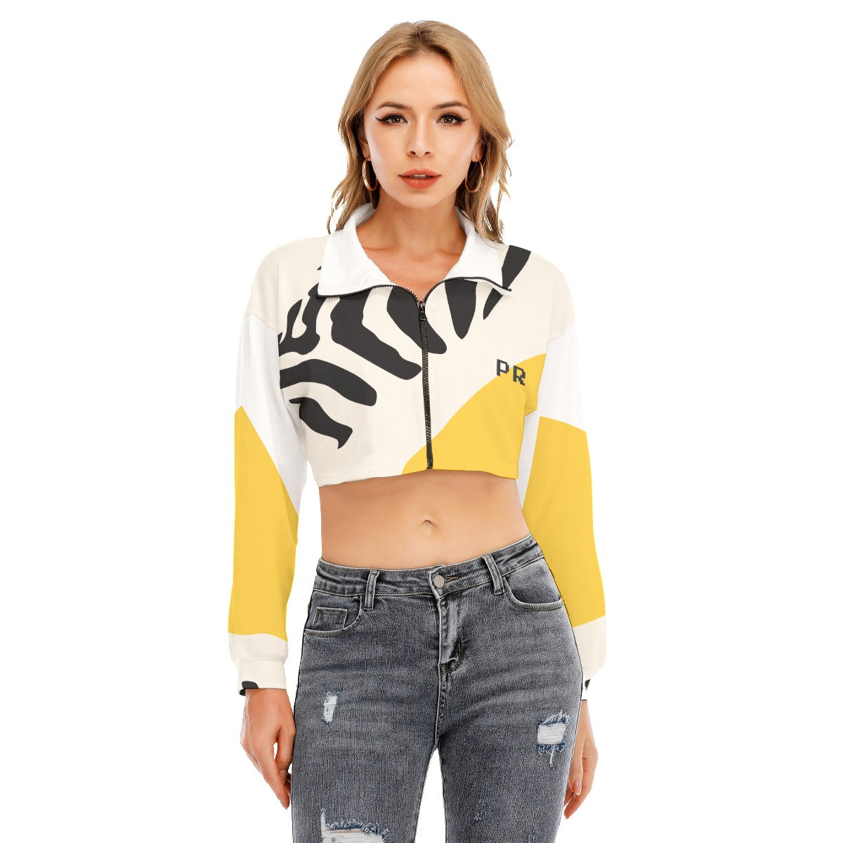 PR Cropped Sweatshirt With Long Sleeve