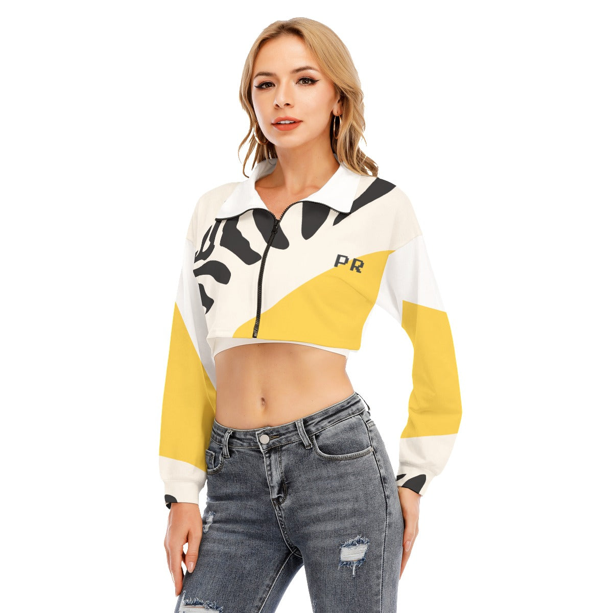 PR Cropped Sweatshirt With Long Sleeve