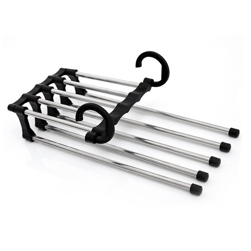 Multifunctional Clothes Hanger Storage Pants Cloth Hangers Storage Rack Multilayer Cloth Hanger Closet Organizer